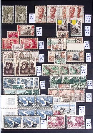1860-1970 Ensemble de diverses colonies françaises