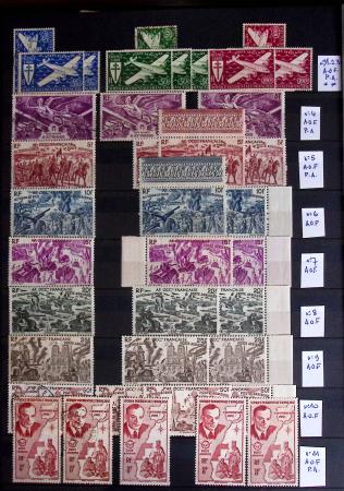 1860-1970 Ensemble de diverses colonies françaises