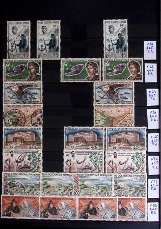 1860-1970 Ensemble de diverses colonies françaises