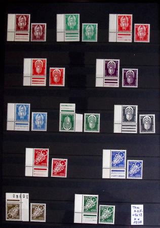 1860-1970 Ensemble de diverses colonies françaises