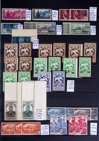 1860-1970 Ensemble de diverses colonies françaises