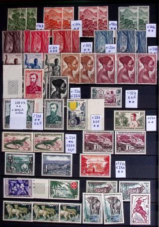 1860-1970 Ensemble de diverses colonies françaises