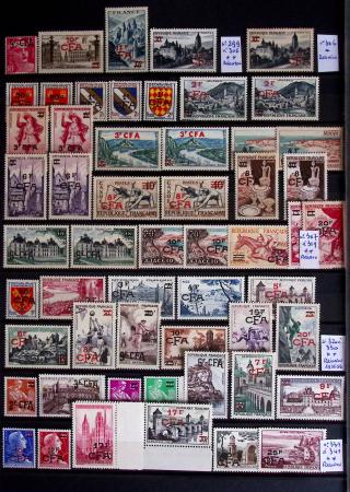 1860-1970 Ensemble de diverses colonies françaises