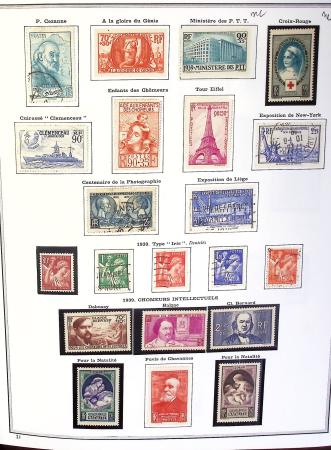 1849-1990,Plusieurs collection de France avec section