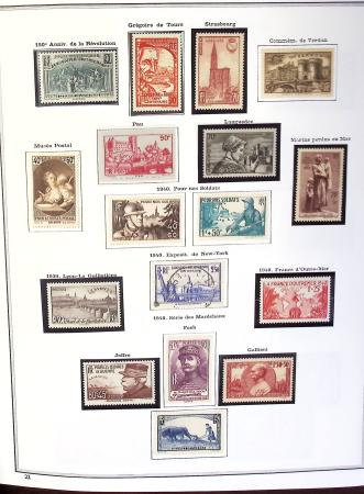 1849-1990,Plusieurs collection de France avec section
