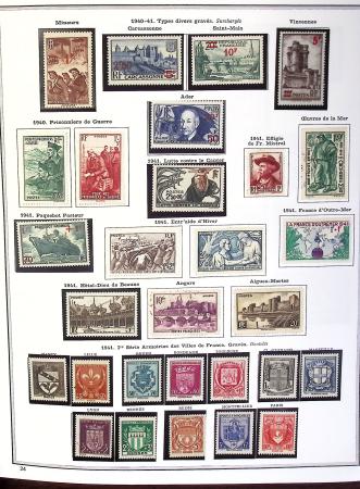 1849-1990,Plusieurs collection de France avec section