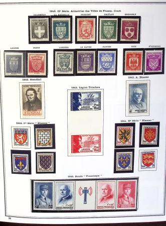 1849-1990,Plusieurs collection de France avec section