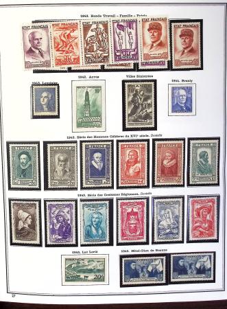 1849-1990,Plusieurs collection de France avec section