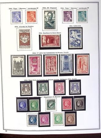 1849-1990,Plusieurs collection de France avec section