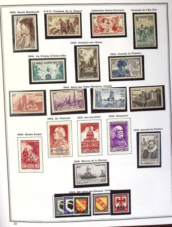 1849-1990,Plusieurs collection de France avec section