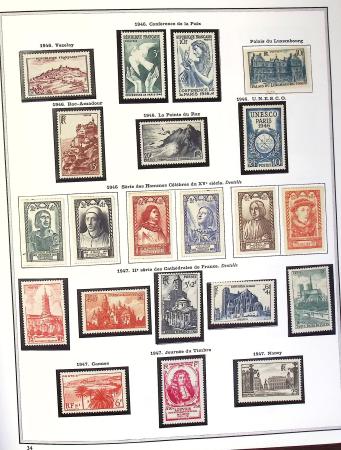 1849-1990,Plusieurs collection de France avec section
