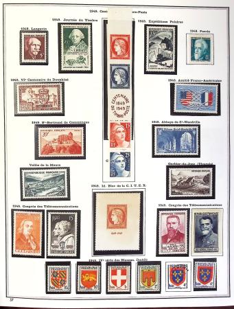 1849-1990,Plusieurs collection de France avec section