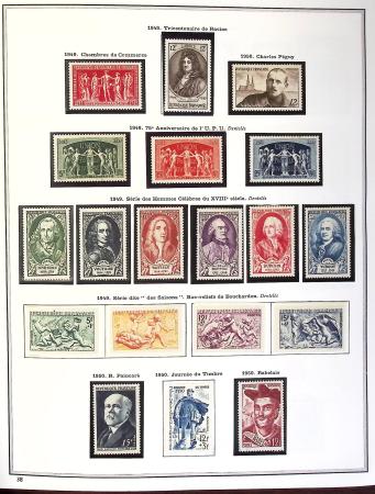 1849-1990,Plusieurs collection de France avec section