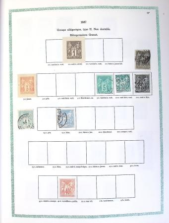 1849-1990,Plusieurs collection de France avec section