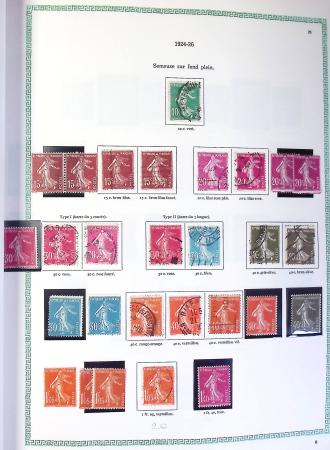 1849-1990,Plusieurs collection de France avec section