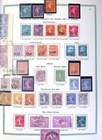 1849-1990,Plusieurs collection de France avec section
