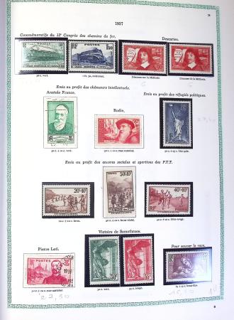 1849-1990,Plusieurs collection de France avec section