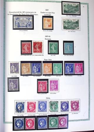 1849-1990,Plusieurs collection de France avec section