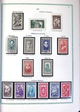 1849-1990,Plusieurs collection de France avec section
