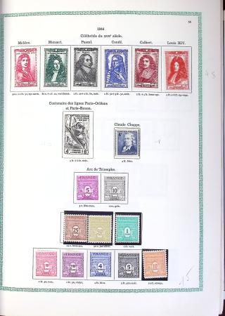 1849-1990,Plusieurs collection de France avec section
