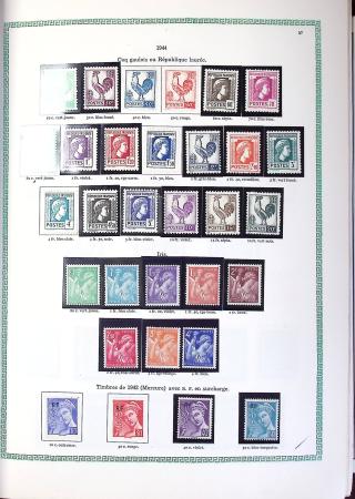 1849-1990,Plusieurs collection de France avec section