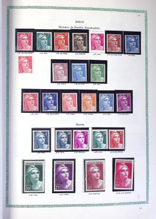 1849-1990,Plusieurs collection de France avec section