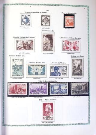 1849-1990,Plusieurs collection de France avec section