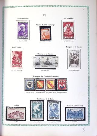 1849-1990,Plusieurs collection de France avec section