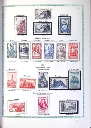 1849-1990,Plusieurs collection de France avec section