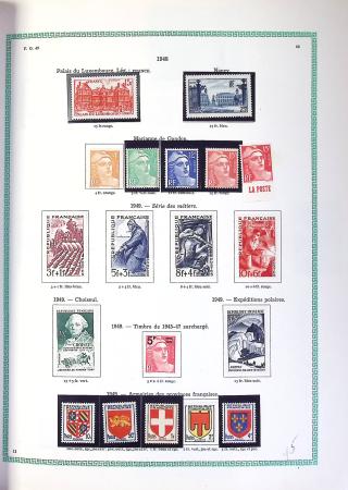1849-1990,Plusieurs collection de France avec section