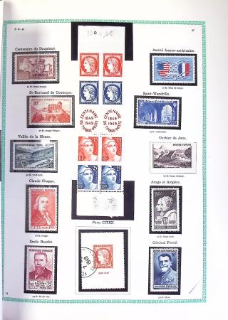 1849-1990,Plusieurs collection de France avec section