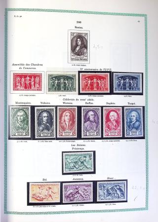 1849-1990,Plusieurs collection de France avec section