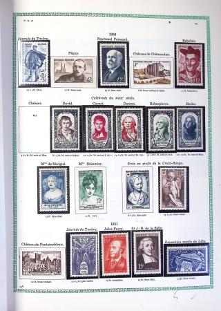 1849-1990,Plusieurs collection de France avec section