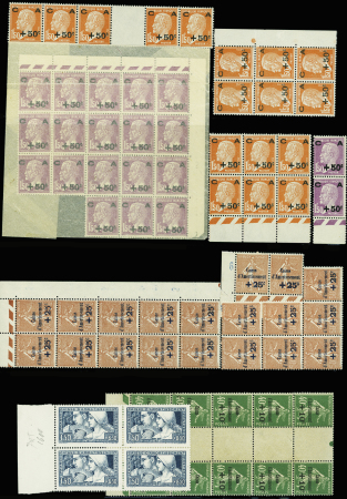 1900-55, Lot de France avant-guerre, avec les valeurs