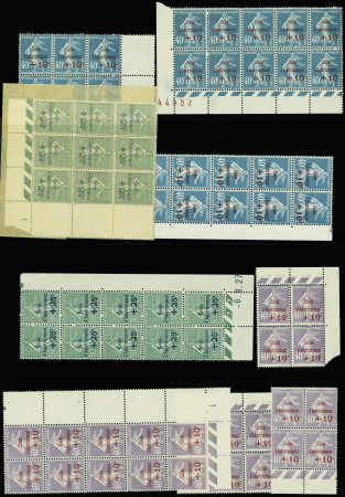 1900-55, Lot de France avant-guerre, avec les valeurs