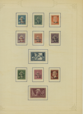 1900-55, Lot de France avant-guerre, avec les valeurs