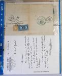 1849-1960 Ensemble de lettres certaines très intéressantes