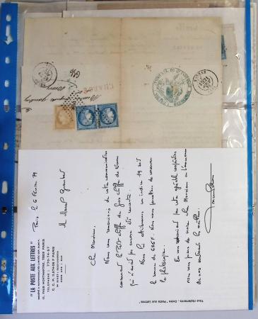 1849-1960 Ensemble de lettres certaines très intéressantes