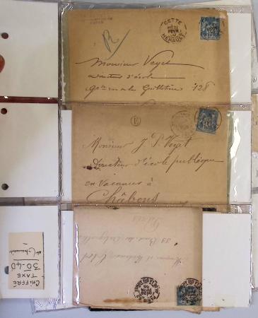 1849-1960 Ensemble de lettres certaines très intéressantes