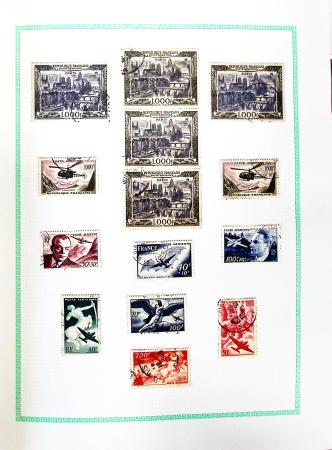 1849-1990, Collection de FRANCE obl. en un album dont