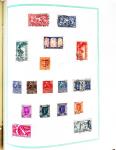 1849-1990, Collection de FRANCE obl. en un album dont