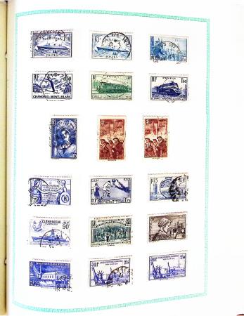 1849-1990, Collection de FRANCE obl. en un album dont