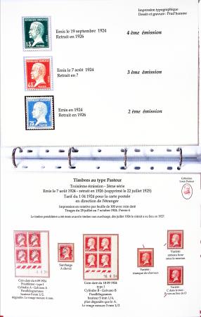 1924-1932, Etude sur la série PASTEUR en un classeur