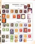 1849-1975, Collection de France obl. en un album Schaubek,