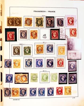 1849-1975, Collection de France obl. en un album Schaubek,