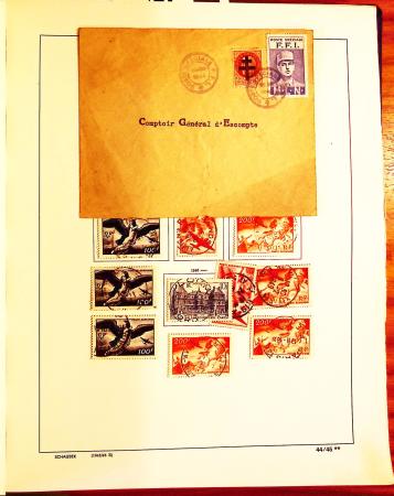 1849-1975, Collection de France obl. en un album Schaubek,