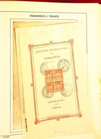 1849-1975, Collection de France obl. en un album Schaubek,