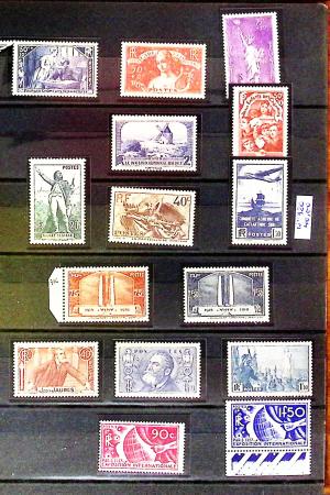 1869-1992, Un classeur de neufs (1869-1973) dont FRANCE