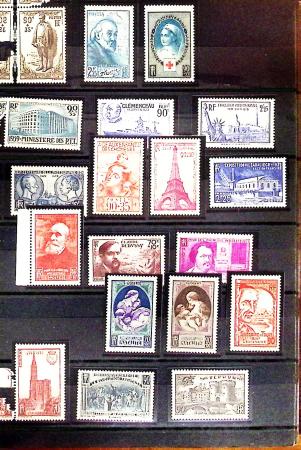 1869-1992, Un classeur de neufs (1869-1973) dont FRANCE