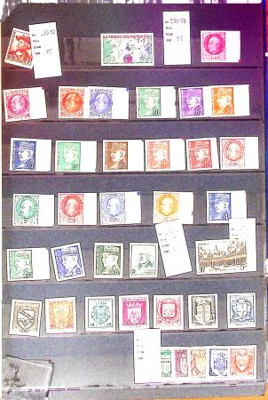 1869-1992, Un classeur de neufs (1869-1973) dont FRANCE